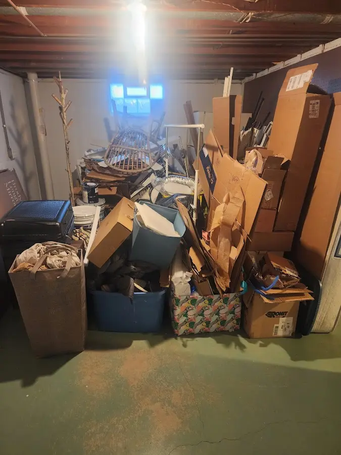 Roll-off dumpster container at job site for 2 Yard Dumpster Rental in Boxborough